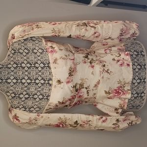 NTW Stunning V Champman Georgiana Corset Back Top in English Rose